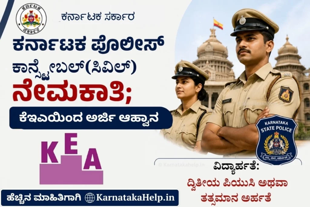 Karnataka Civil Police Constable Recruitment 2026