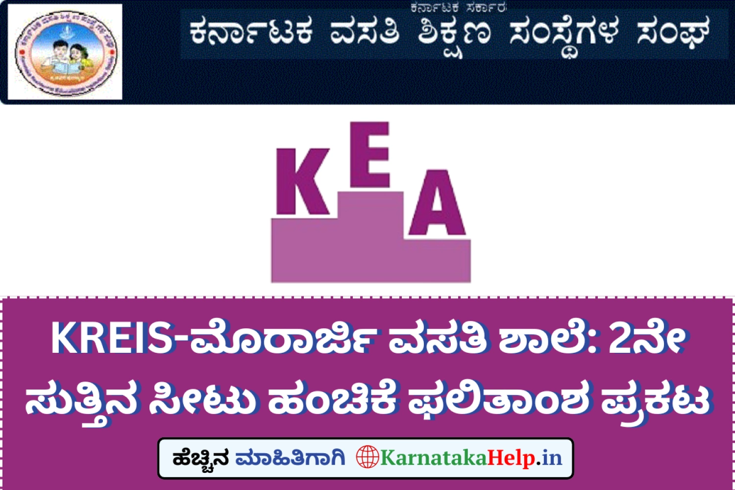 Morarji Desai KREIS Second Round Seat Allotment List 2026